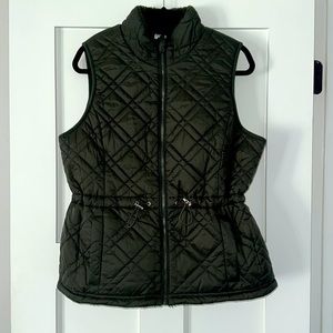 Time And Tru Army Green Vest: Size 12/14